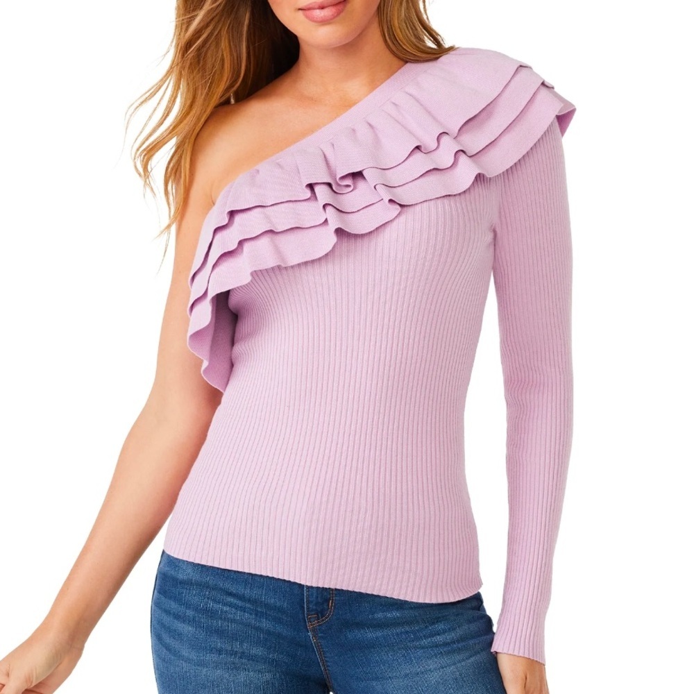 Sofia Vergara | One Shoulder Ruffle Sweater